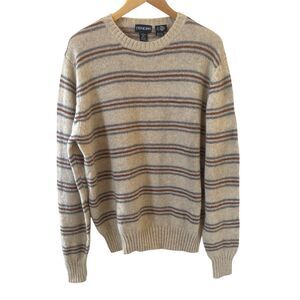 Vintage Centura Mens Grandpa Sweater Shetland Wool Size Large Knit Pullover 90s
